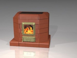 brick stove Model 3D