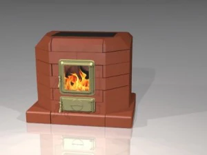 brick stove 3D Model