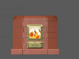 brick stove 3D Model