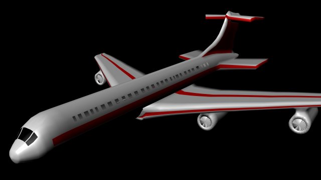 comercial airplane Modèle 3D .c4d .max .obj .3ds .fbx .stl .blend 