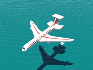 comercial airplane Modèle 3D