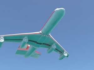 comercial airplane Modèle 3D