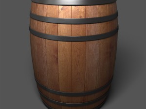 wooden barrel 3D-Modell