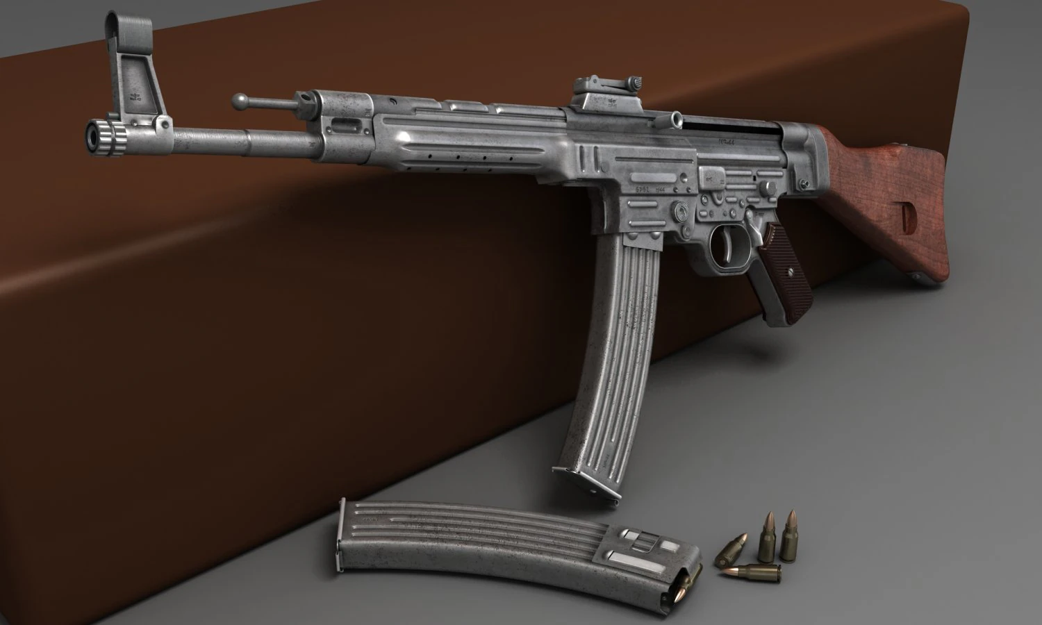 sturmgewehr stg44 mp44 3D Model .c4d .max .obj .3ds .fbx .stl .blend 
