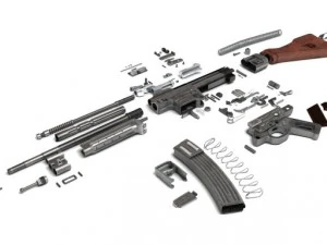 sturmgewehr stg44 mp44 3D Model
