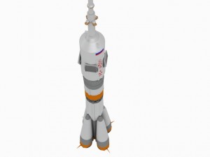 soyuz rocket Modelo 3D