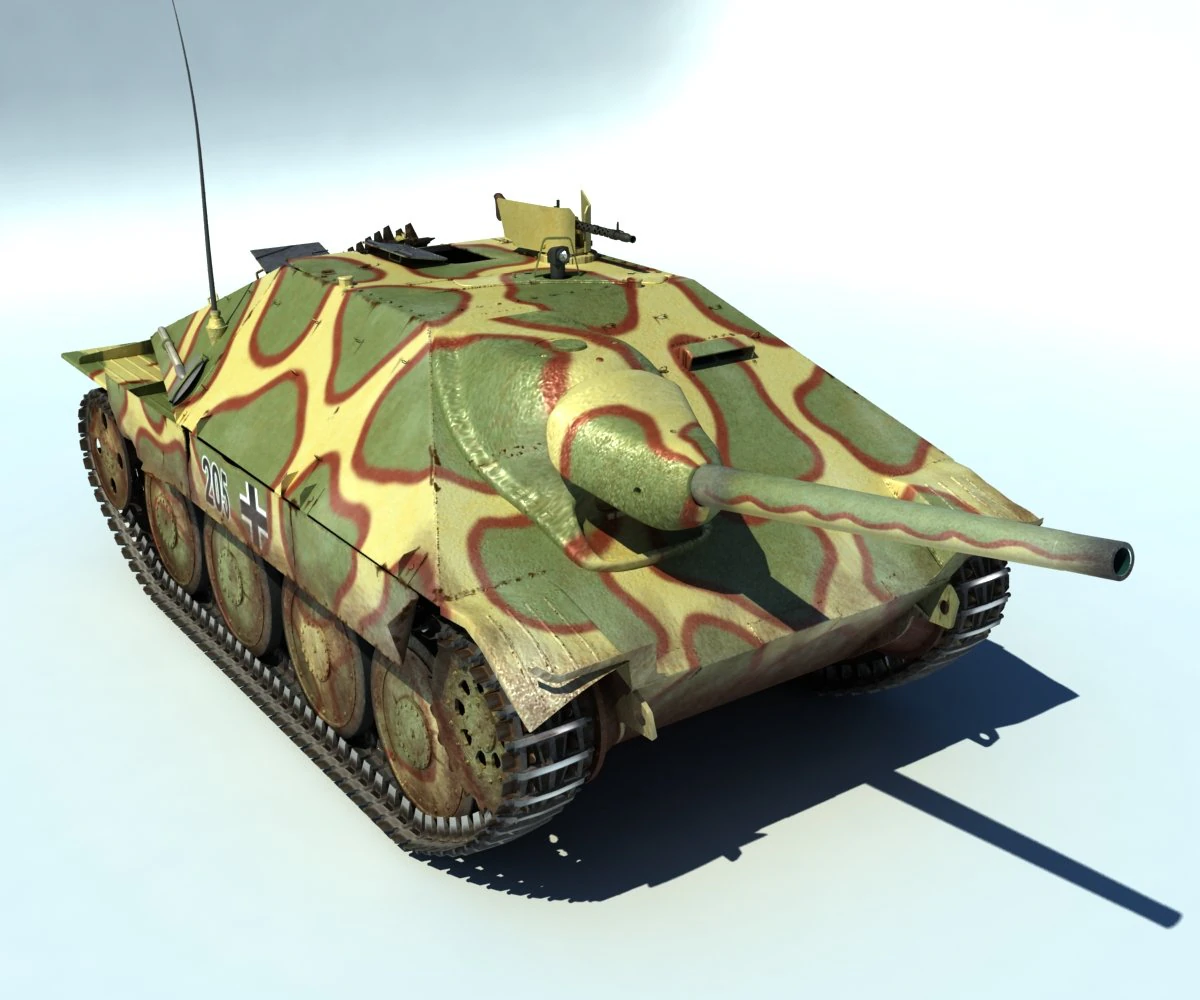 hetzer 3D Model .c4d .max .obj .3ds .fbx .stl .blend 