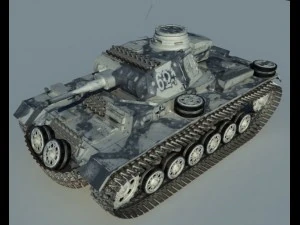 pz3 musim dingin Model 3D