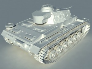 pz3 winter 3D Model