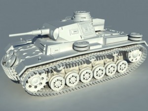 pz3 winter 3D Model