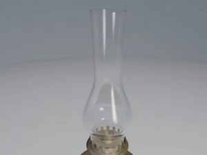 old table lamp no lamp inside 3D Model