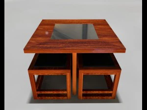 set da tavolo da caff&egrave; Modello 3D