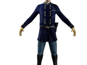 3d soldier 1800s usa model Model 3D