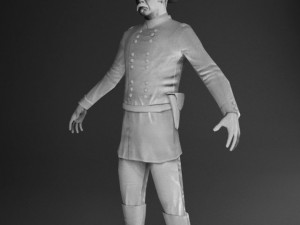 3d soldier 1800s usa model Model 3D