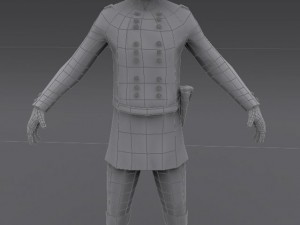 3d soldier 1800s usa model Model 3D