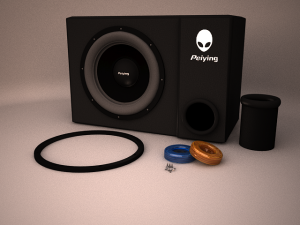 peiying pypa300f4 subwoofer 3D-Modell