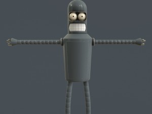 robot futurama bender Modelo 3D