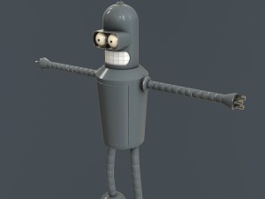 robot futurama bender 3D Model