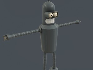 robot futurama bender Modelo 3D