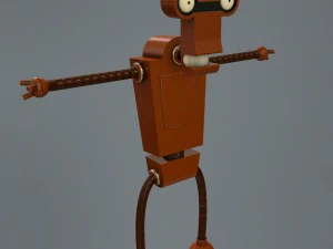 robot futurama Roberto Model 3D