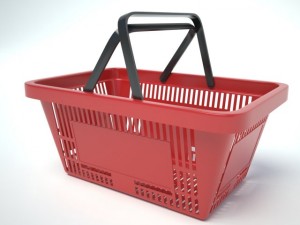 shopping basket Modelo 3D