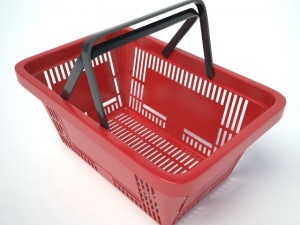 shopping basket 3D 模型