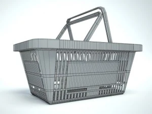 shopping basket 3D Model