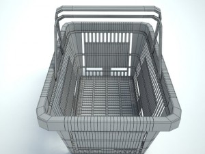 shopping basket 3D 模型