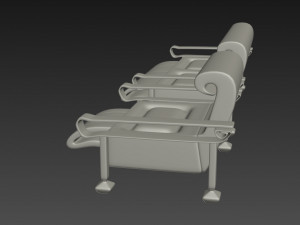 sofa and armchair 3D Модель
