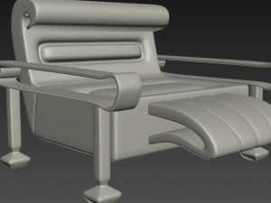 sofa and armchair 3D Модель