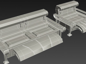 sofa and armchair 3D Модель