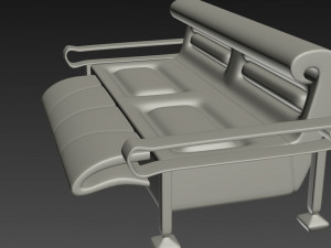 sofa and armchair 3D Модель