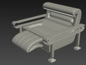 sofa and armchair 3D Модель