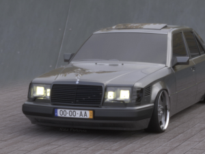 w124 wide Modelo 3D