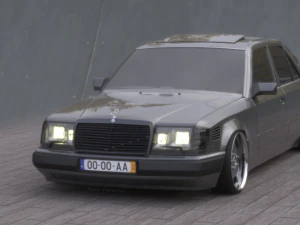 w124 wide 3D Model