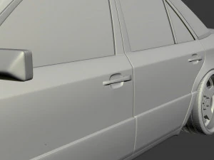 w124 wide 3D Model