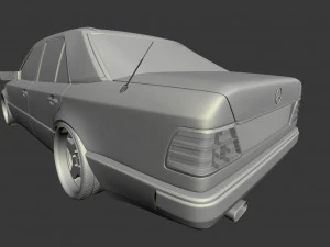 w124 wide 3D Model