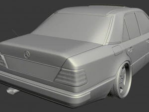 w124 wide 3D Model