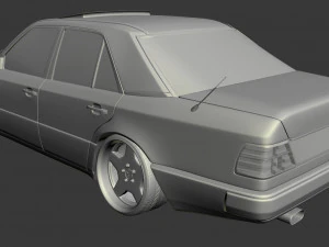 w124 wide 3D Model