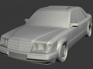 w124 wide 3D Model