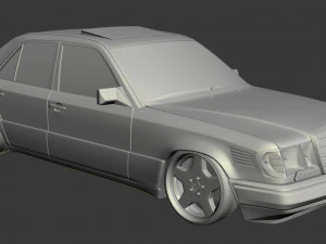 w124 wide 3D Model
