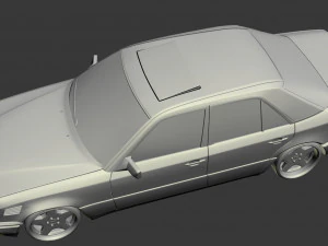 w124 wide 3D Model