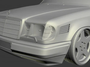 w124 wide 3D Model