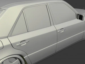 w124 wide 3D Model