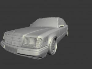 w124 wide 3D Model
