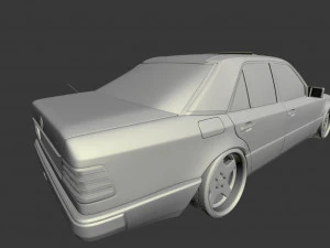 w124 wide 3D Model