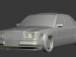 w124 wide 3D Model