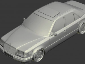 w124 wide 3D Model