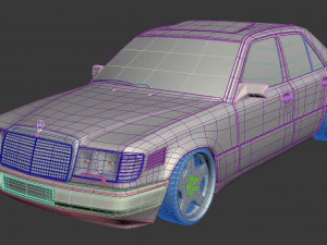 w124 wide 3D Model