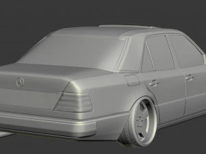 w124 wide 3D Model